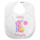 Baby Girl's 1st Birthday Baby Bib